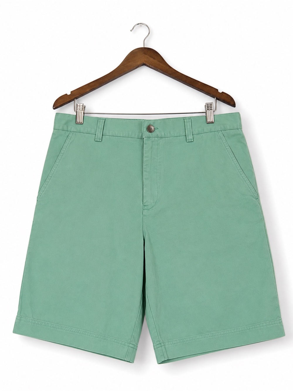 Lacoste Mens Chino Shorts Size 33 Green Flat Front NWT Preppy Golf Casual